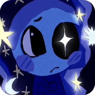 🌑 emoji ꒰🌑꒱﹒ 𝑨𝒔𝒕𝒓𝒐 ﹒⟢ @TwoL0ver Telegram sticker 5 of 119