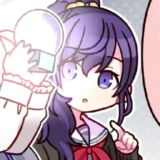 💜 emoji Mᴀfuyu Asᴀhinᴀ. 💫 Telegram sticker 19 of 34