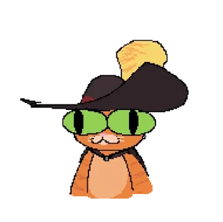 Sticker from Puss in boots MsPaint
