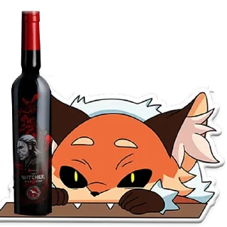 Sticker from Алиса и винишко ведьмака