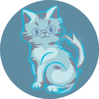 😌 emoji Кошечка голубых кровей :wasil.sss Telegram sticker 2 of 8