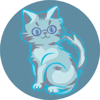 🤩 emoji Кошечка голубых кровей :wasil.sss Telegram sticker 5 of 8