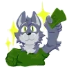 🐺 emoji snixxyy wolf Telegram sticker 10 of 16