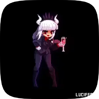 Sticker from cute animation's