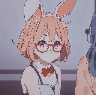 Sticker from cute girls