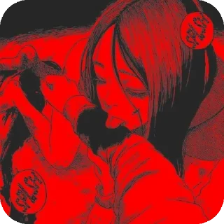 Sticker from Dead inside pack