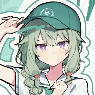 😖 emoji Кусанаги Нене @Anim_StikersUWU Telegram sticker 15 of 50