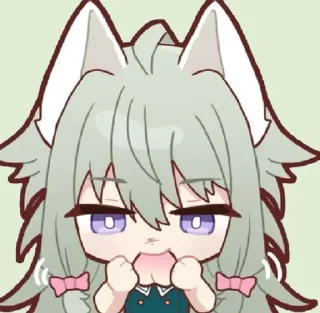 🍑 emoji Кусанаги Нене @Anim_StikersUWU Telegram sticker 16 of 50