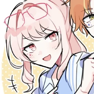 Sticker from Акияма Мизуки @Anim_StikersUWU