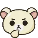 🤔 emoji Мишка Бусинка @EmodzyPremium Telegram sticker 22 of 40