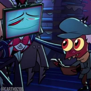 Sticker from @EARTH928B ⌥ HAZBIN HOTEL ОТЕЛЬ ХАЗБИН СТИКЕРЫ ТГ