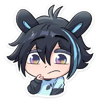 🤔 emoji Тёмный Эдди @Nyasticks Telegram sticker 24 of 49