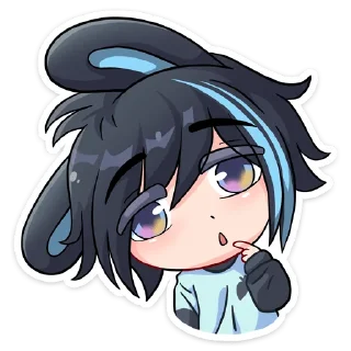 😑 emoji Тёмный Эдди @Nyasticks Telegram sticker 15 of 49