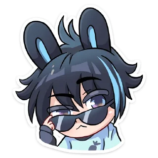 😎 emoji Тёмный Эдди @Nyasticks Telegram sticker 5 of 49