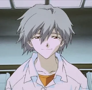 🙂 emoji kaworu//evangelion/by:kaworu.q Telegram sticker 13 of 33