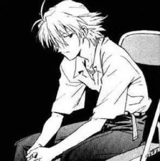 😐 emoji kaworu//evangelion/by:kaworu.q Telegram sticker 14 of 33