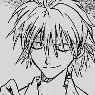 😏 emoji kaworu//evangelion/by:kaworu.q Telegram sticker 15 of 33