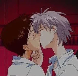 ❤ emoji kaworu//evangelion/by:kaworu.q Telegram sticker 4 of 33