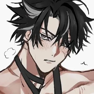🥵 emoji Wriothesley by @kiyunya Telegram sticker 19 of 108