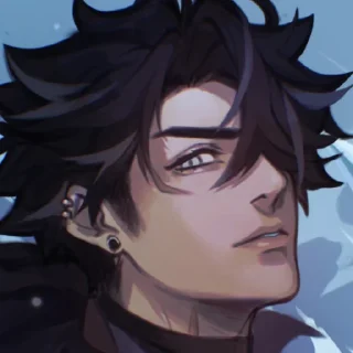 😒 emoji Wriothesley by @kiyunya Telegram sticker 8 of 108