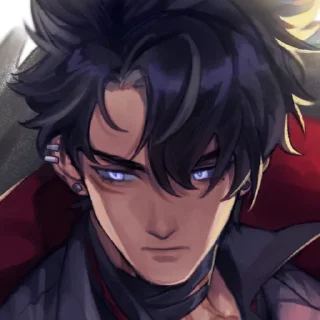 😒 emoji Wriothesley by @kiyunya Telegram sticker 7 of 108