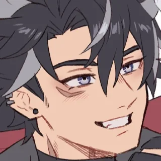 😊 emoji Wriothesley by @kiyunya Telegram sticker 22 of 108
