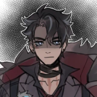 😒 emoji Wriothesley by @kiyunya Telegram sticker 10 of 108