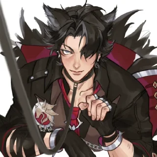 🥵 emoji Wriothesley by @kiyunya Telegram sticker 23 of 108