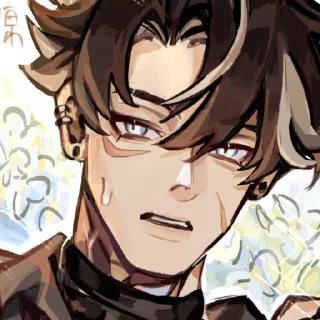 😥 emoji Wriothesley by @kiyunya Telegram sticker 15 of 108