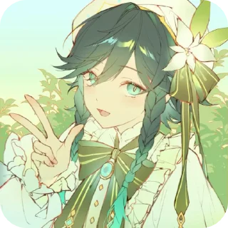 Sticker from 🍃Venti / by @angeldokidoki🩵