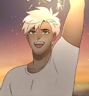 😄 emoji 💙 Ian /by @angeldokidoki 💛💚🧜‍♀ Telegram sticker 12 of 88