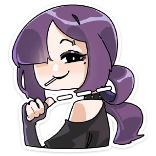 😈 emoji Яна @anime4_arts Telegram sticker 14 of 48