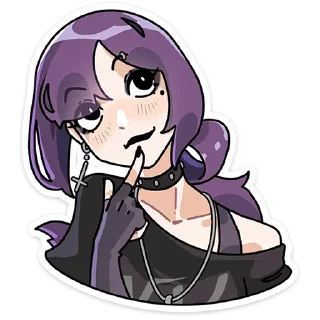 🤔 emoji Яна @anime4_arts Telegram sticker 15 of 48