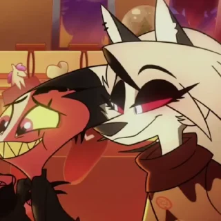 🥰 emoji БОЛЬШЕ ⇨ @CLOOBHUB ЛУНА АДСКИЙ БОСС HELLUVA BOSS Telegram sticker 17 of 45