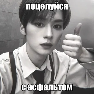 🙂 emoji Минхо ЧБ. by @riiiminhoriginal Telegram sticker 11 of 44