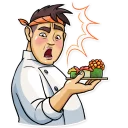 Sticker from Sushi Chef