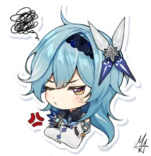 😠 emoji Genshin Chibi Telegram sticker 13 of 29
