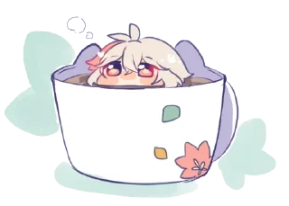 ☕️ emoji Genshin Chibi Telegram sticker 11 of 29