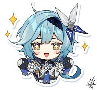 😄 emoji Genshin Chibi Telegram sticker 15 of 29