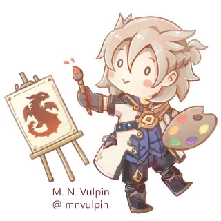 🖌 emoji Genshin Chibi Telegram sticker 24 of 29