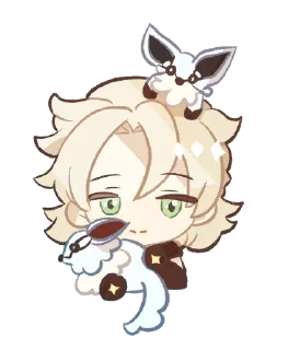 😊 emoji Genshin Chibi Telegram sticker 22 of 29