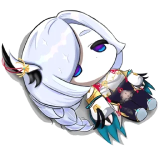 😴 emoji Genshin Chibi Telegram sticker 7 of 29