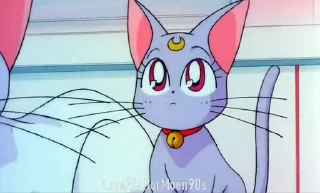❓ emoji 😻Luna & Artemis😸 @SailorMoon90s Telegram sticker 3 of 25