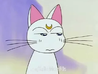 💧 emoji 😻Luna & Artemis😸 @SailorMoon90s Telegram sticker 12 of 25