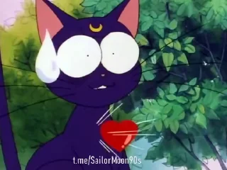 😳 emoji 😻Luna & Artemis😸 @SailorMoon90s Telegram sticker 6 of 25