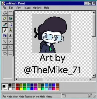ℹ emoji Death Wolf MsPaint Telegram sticker 8 of 8