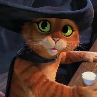 😛 emoji Кіт в чоботях Telegram sticker 15 of 34
