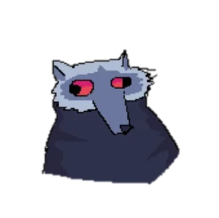 😐 emoji Death Wolf MsPaint Telegram sticker 5 of 8