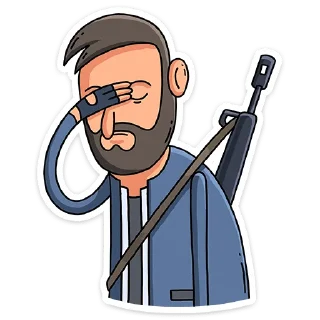 🤦‍♂️ emoji PUBG :: @TgSticker Telegram sticker 7 of 10