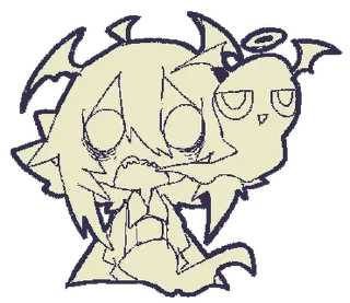 👿 emoji ₍ 𑀉ᥱssᥱr ɗᥱⲙ᧐ᥒ sᴛiᥴκᥱr ₎ ˚₊· ♡ @mewsticks Telegram sticker 10 of 32